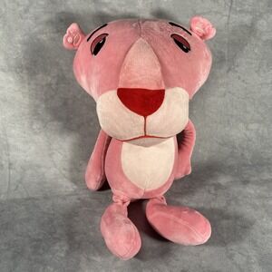 Pink Panther Miniso Plush 16" Stuffed Animal Pillow Squishy Big Head Plushie